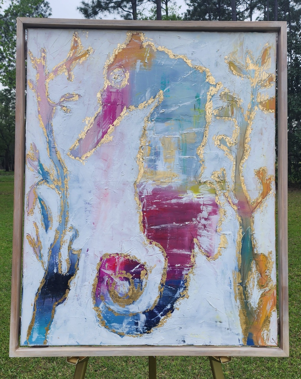 abstract seahorse
